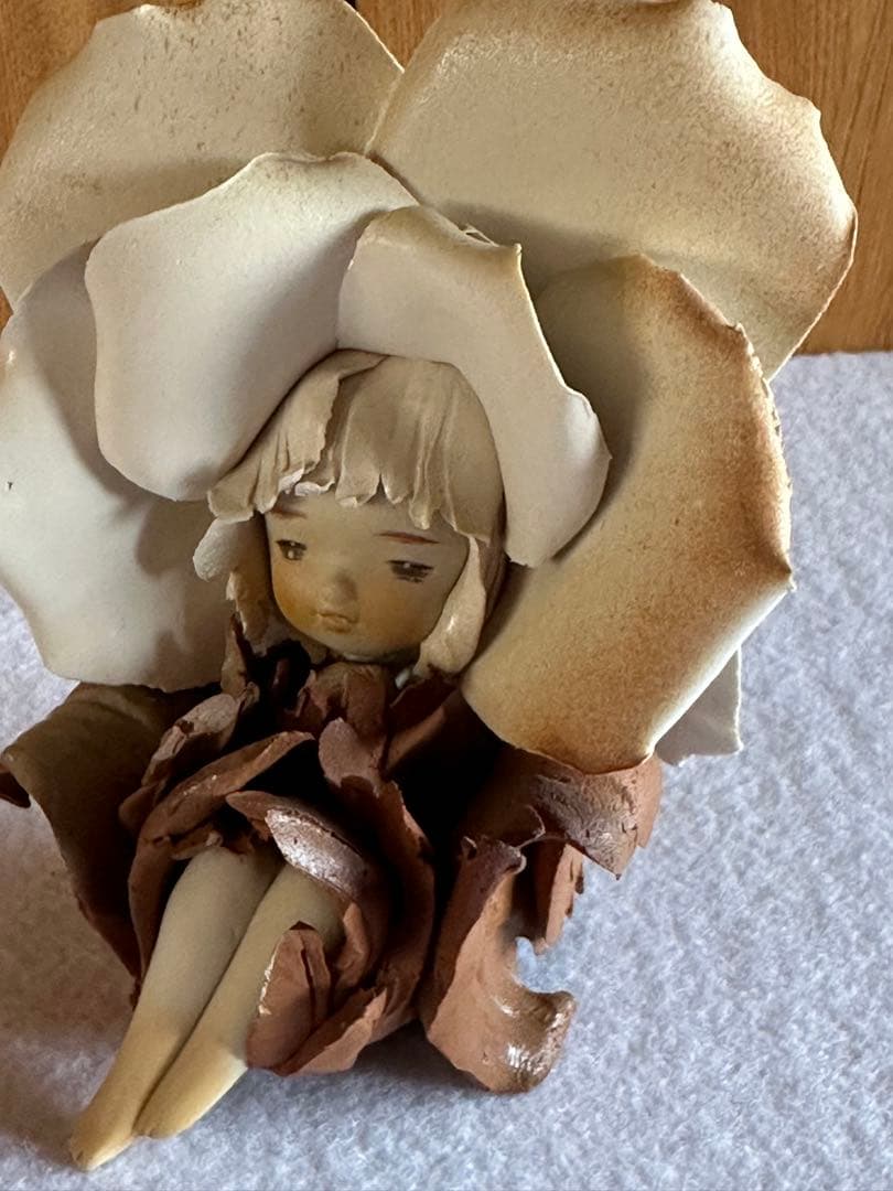 陶器人形　陶器人形作家 竹内祥子作　創作人形　美術品　工芸品　アート