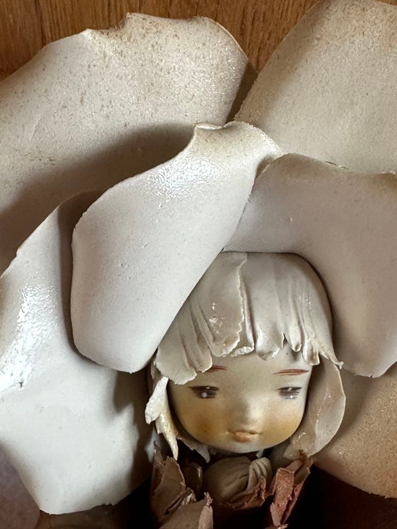 陶器人形　陶器人形作家 竹内祥子作　創作人形　美術品　工芸品　アート