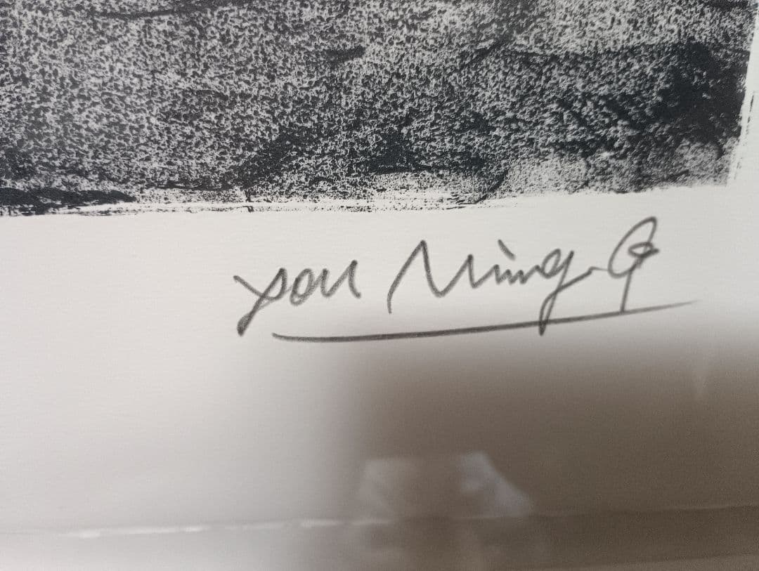 Yuan Ming Q 抽象画 版画 10/10 83✕65cm