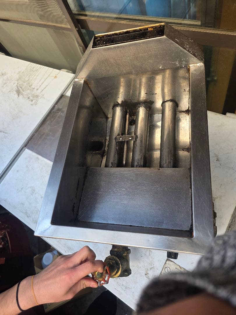 ​業務用 ガスフライヤー 13A 都市ガス用 卓上型