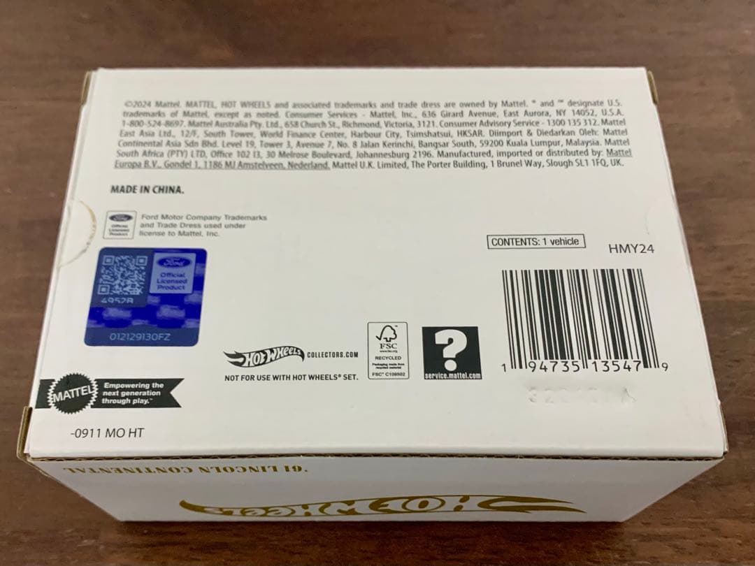 ホットウィール 1961 リンカーン コンチネンタル RLC 美品