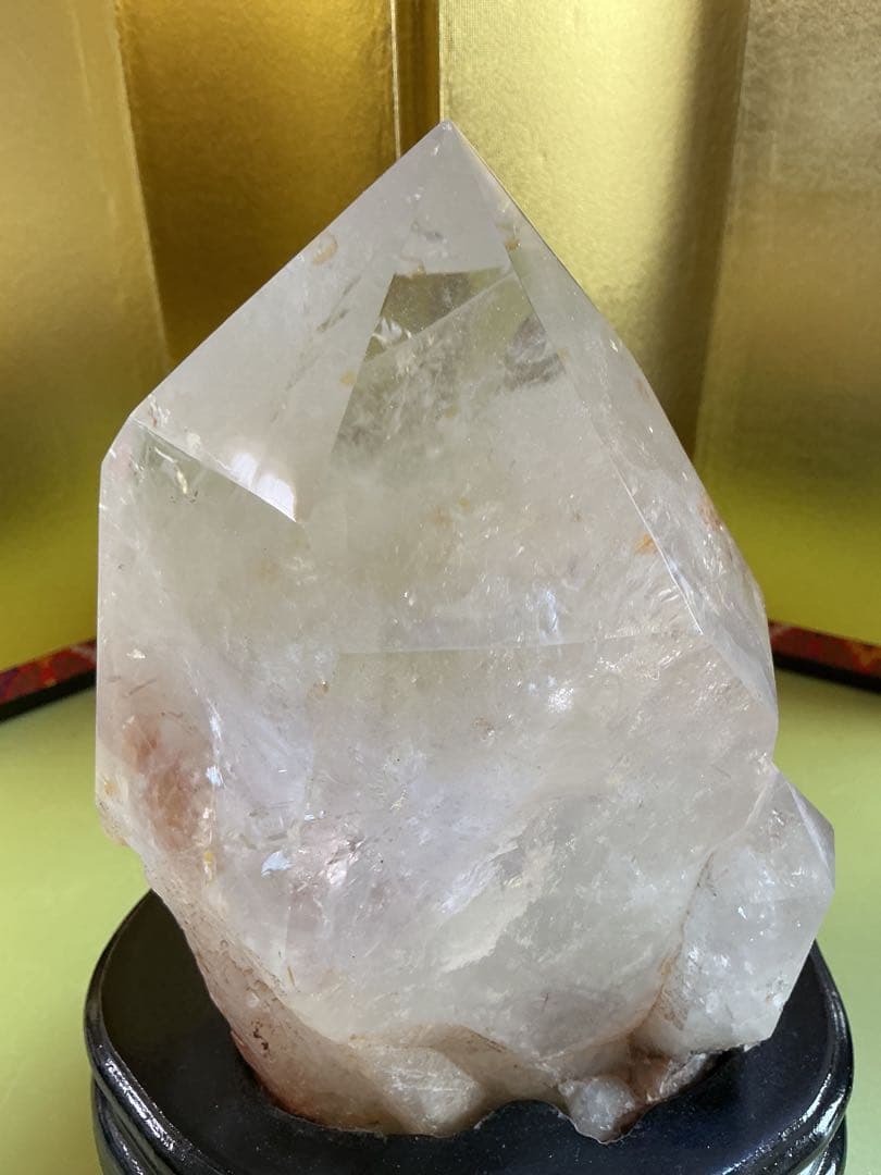 虹入りヒマラヤ水晶6角柱　水晶　観賞石