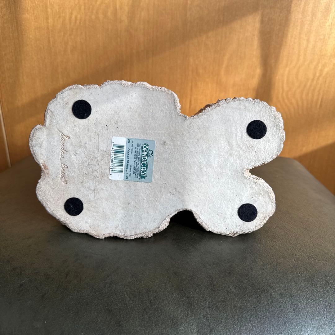 アメリカンコッカースパニエル 置物　バフ　サンディキャスト