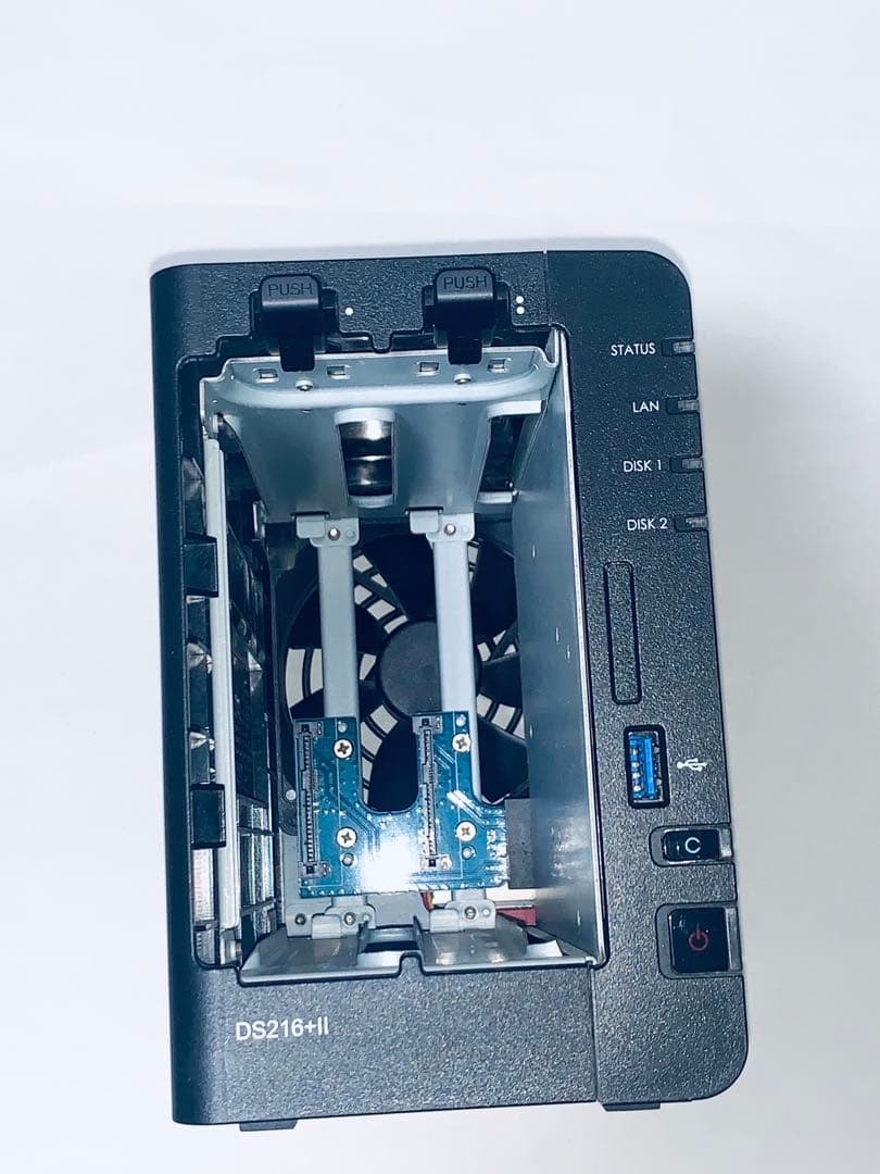 Synology DS216+II｜動作良好｜電源ケーブル・変換アダプター付き