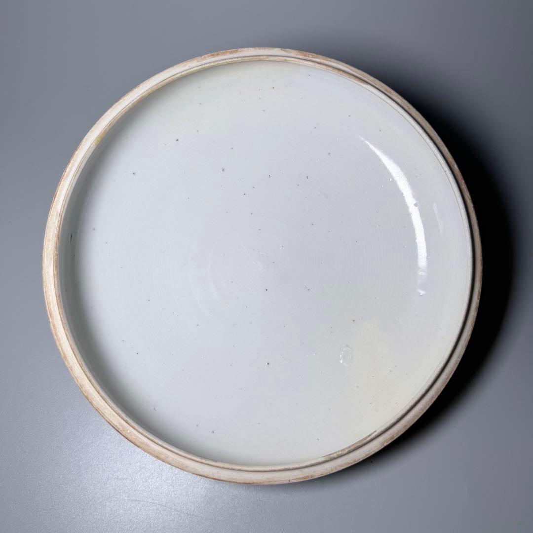 古伊万里　染付　蛸唐草　蓋付き鉢　直径21.5cm　共箱　蒐集家旧蔵品　状態◎