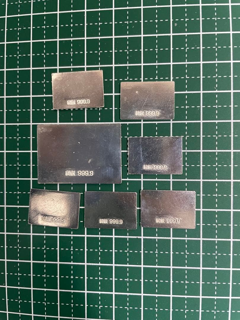 純銀レリーフ ミニ 14.13g 浮世絵風景彫刻 造幣局ホールマーク有り！