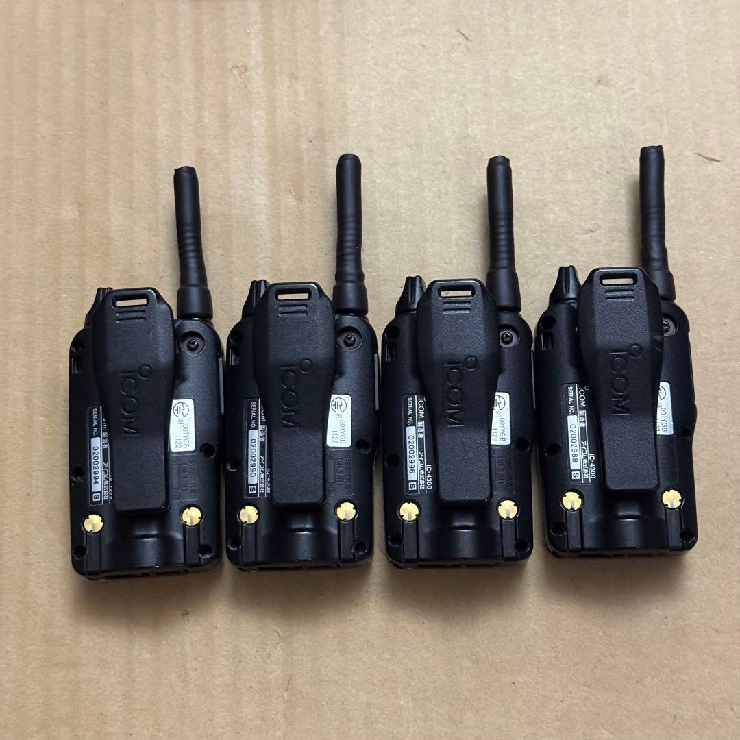 ICOM IC-4300防水形特定小電力トランシーバー　　4台フルセット