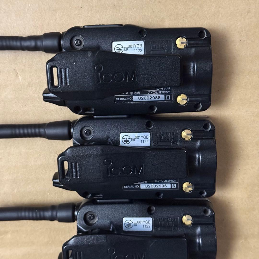 ICOM IC-4300防水形特定小電力トランシーバー　　4台フルセット