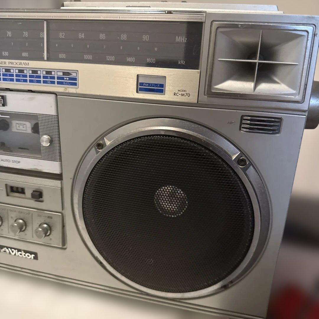 格安超希少Victor RC-M70 FM/AMステレオラジオカセットレコーダー