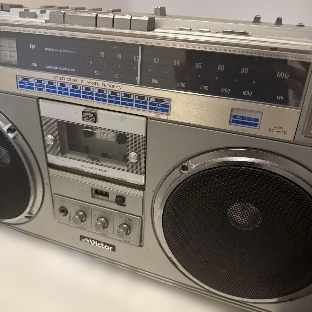 格安超希少Victor RC-M70 FM/AMステレオラジオカセットレコーダー