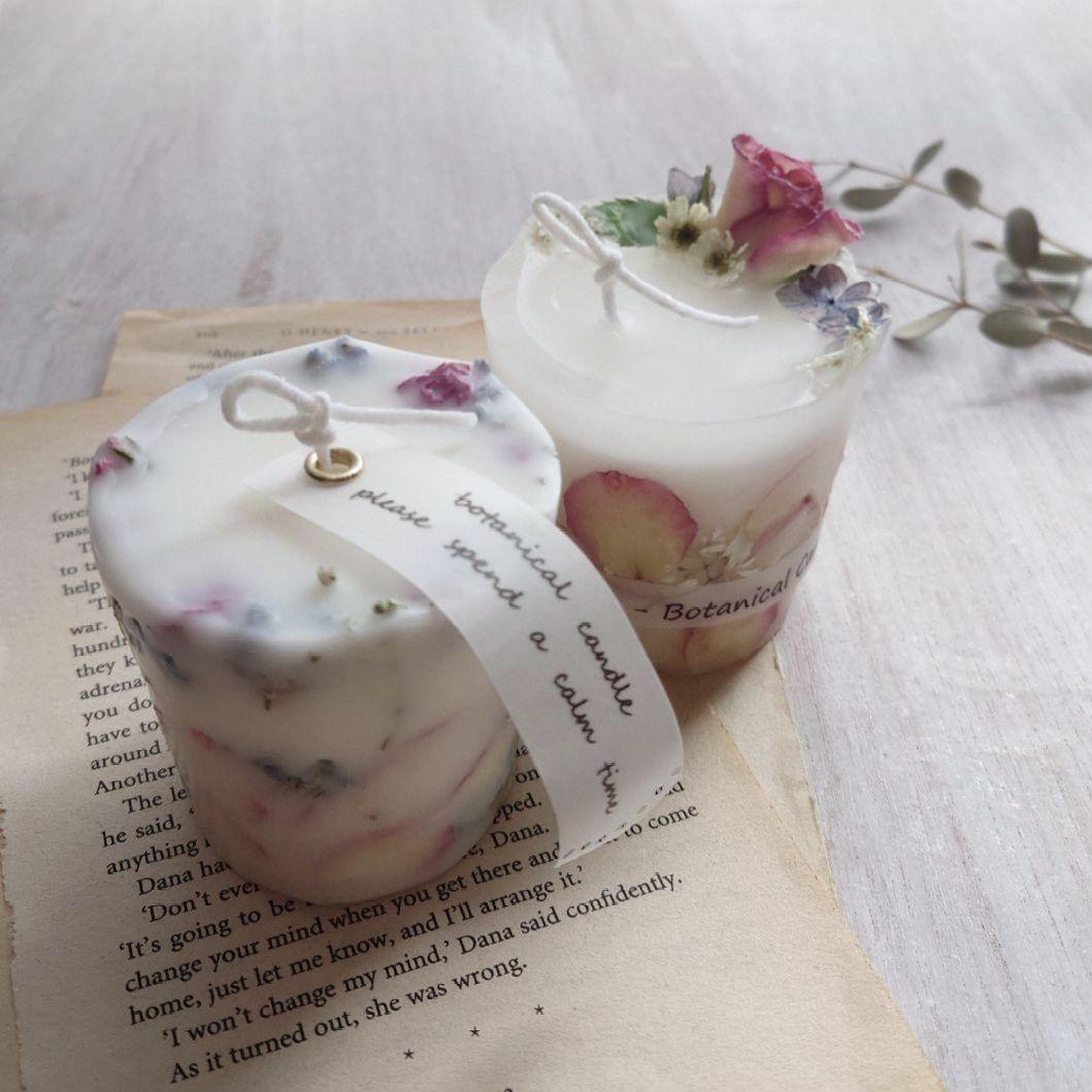 ボタニカルキャンドル　キャンドルホルダー　オーダーページ　１１月１日再開♪ˎˊ˗