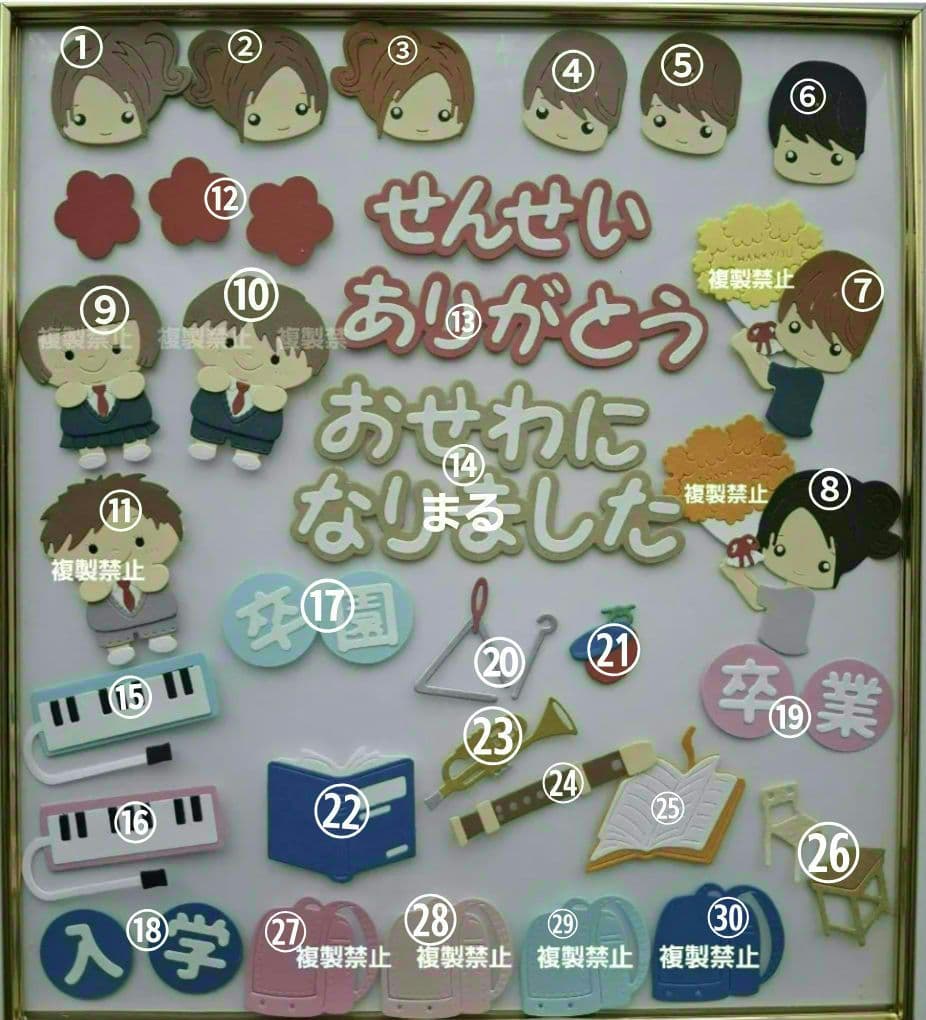 オーダー受付ページ　④　卒園　卒業アルバム　ダイカット　クラフトパンチ