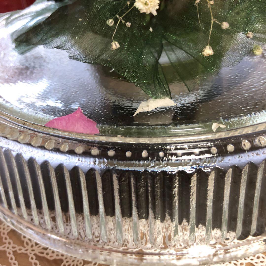 最終値下げ❣️レンデフロール　円柱型　大　薔薇、かすみ草