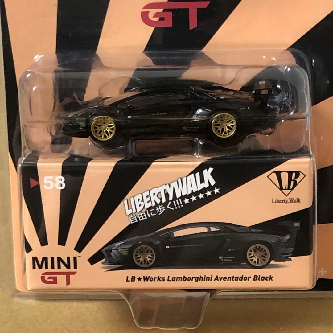 MINIGT ミニGT　LBワークス　ランボルギーニ アヴェンタドール ブラック