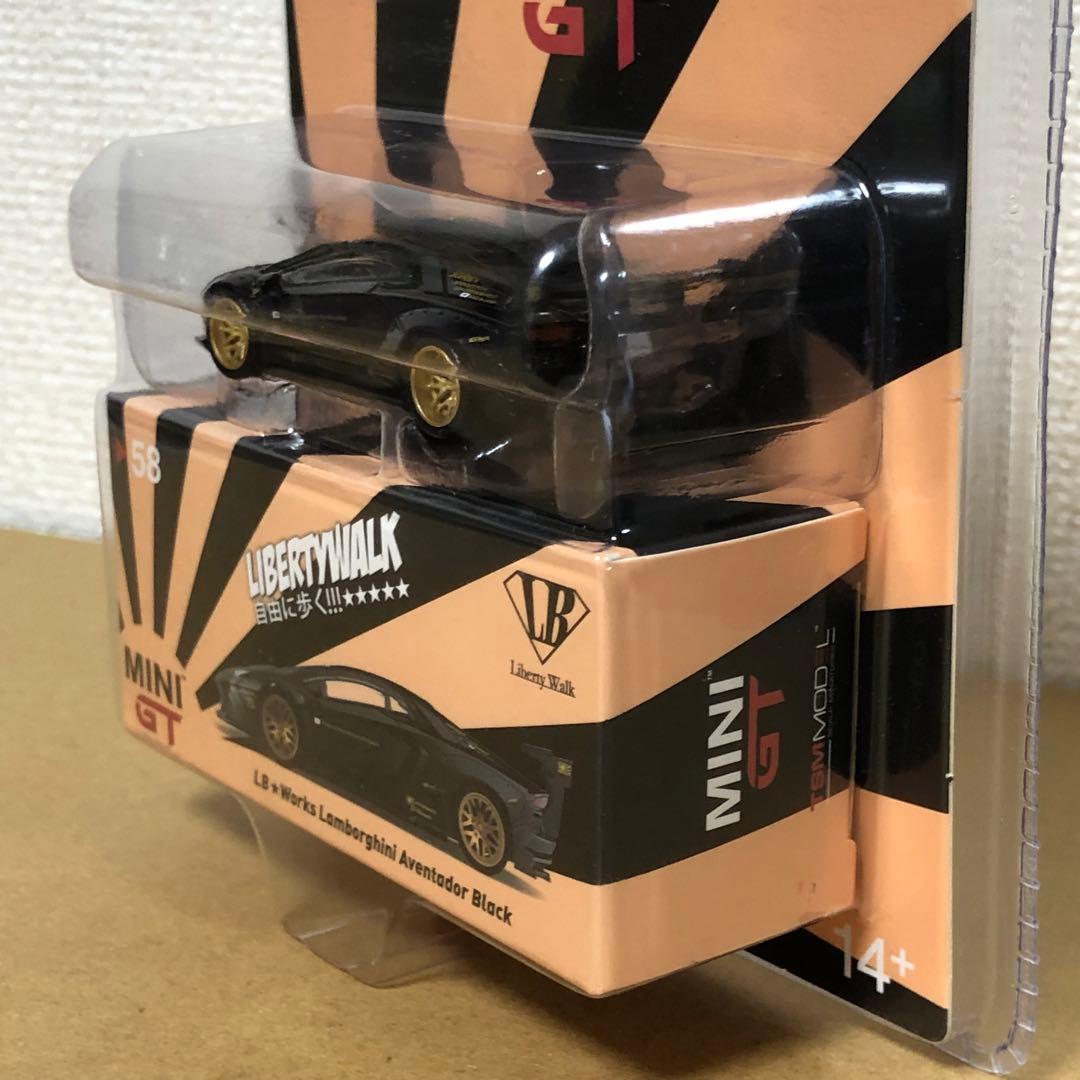 MINIGT ミニGT　LBワークス　ランボルギーニ アヴェンタドール ブラック