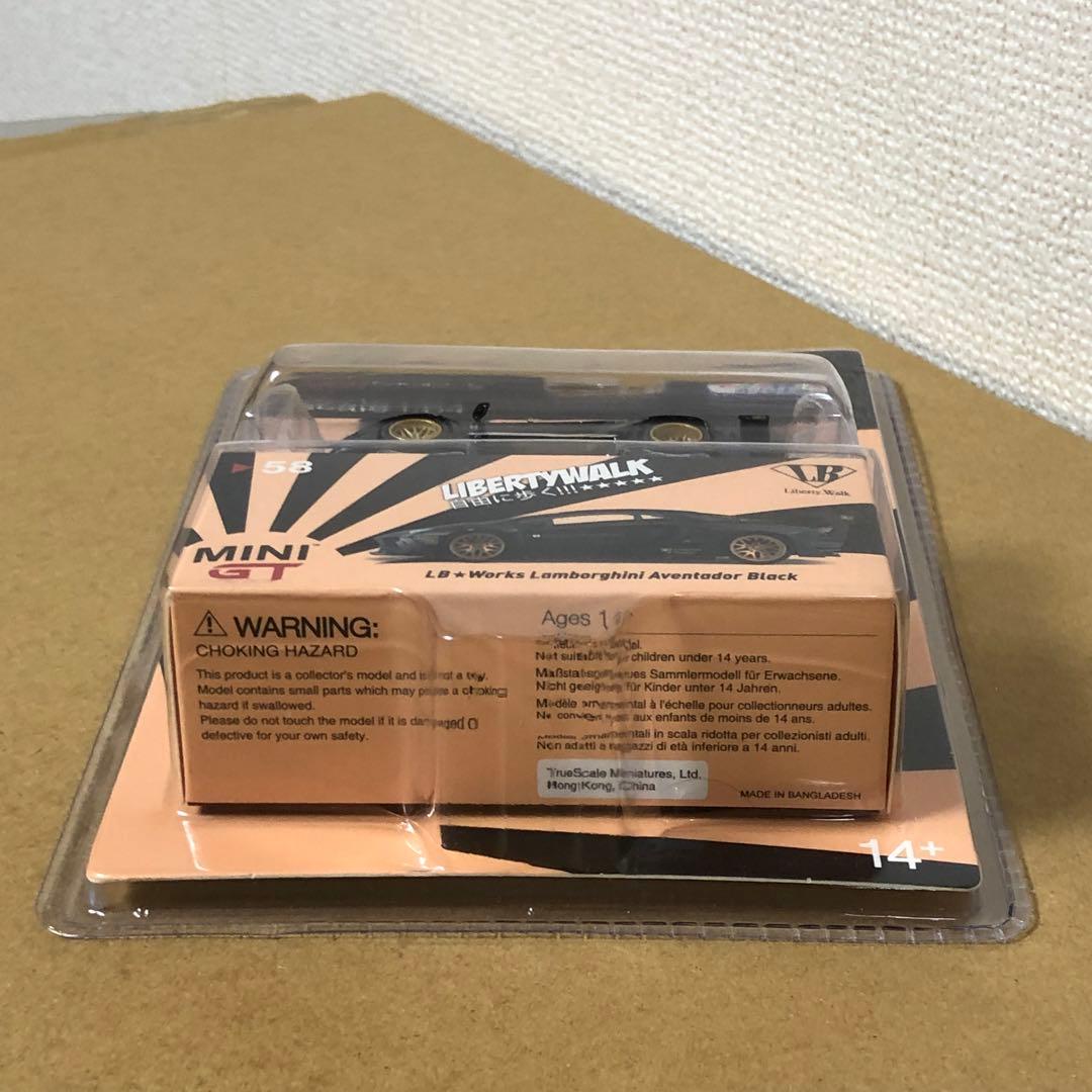 MINIGT ミニGT　LBワークス　ランボルギーニ アヴェンタドール ブラック