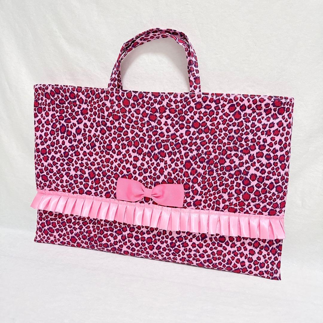 ピンク♡アニマル×ヒョウ柄　女の子　入園入学３点セット♡