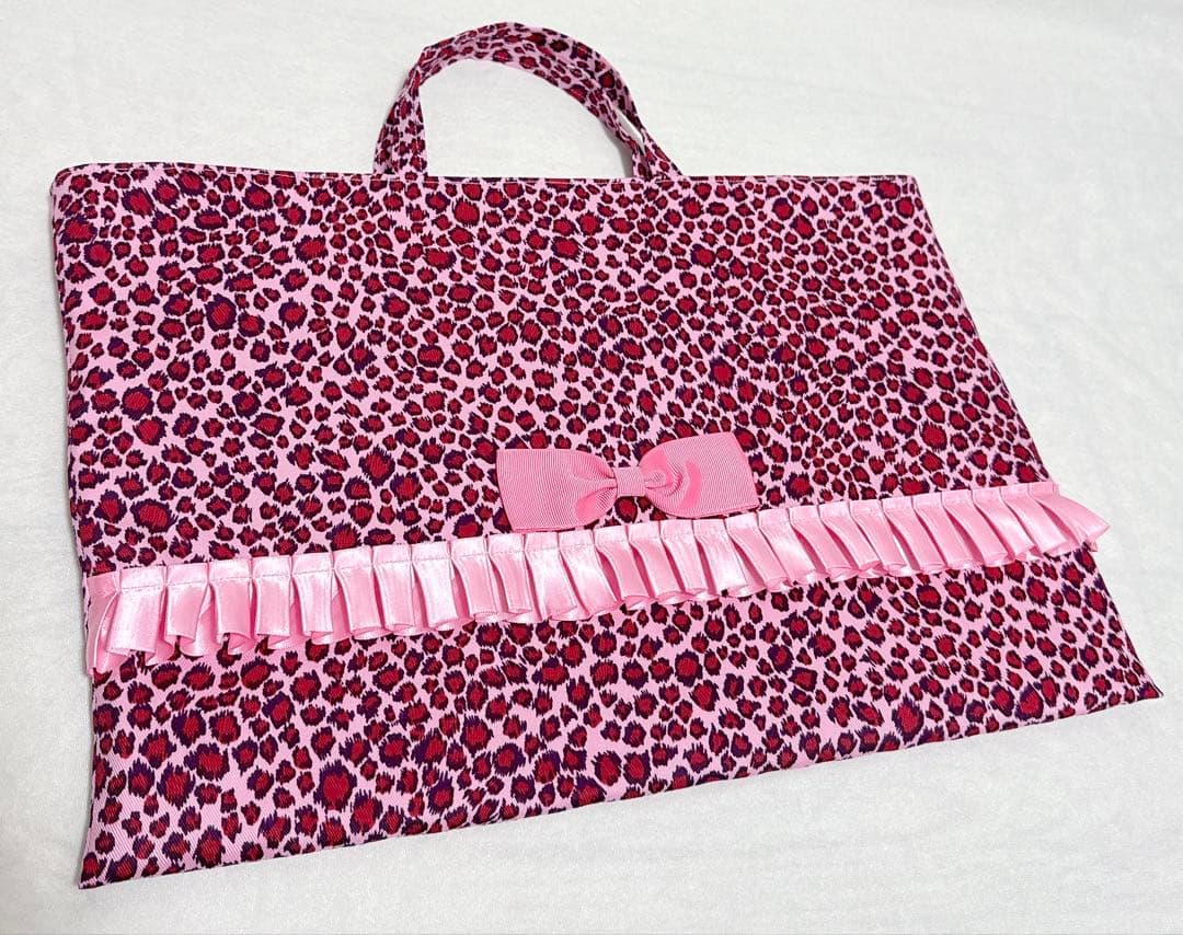 ピンク♡アニマル×ヒョウ柄　女の子　入園入学３点セット♡