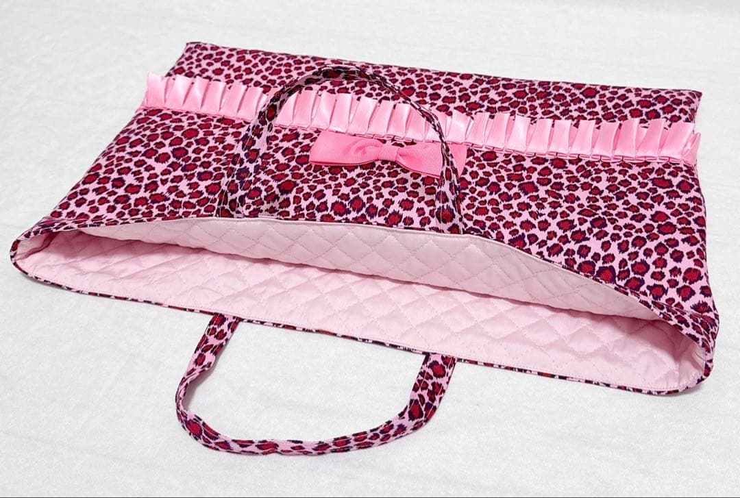 ピンク♡アニマル×ヒョウ柄　女の子　入園入学３点セット♡