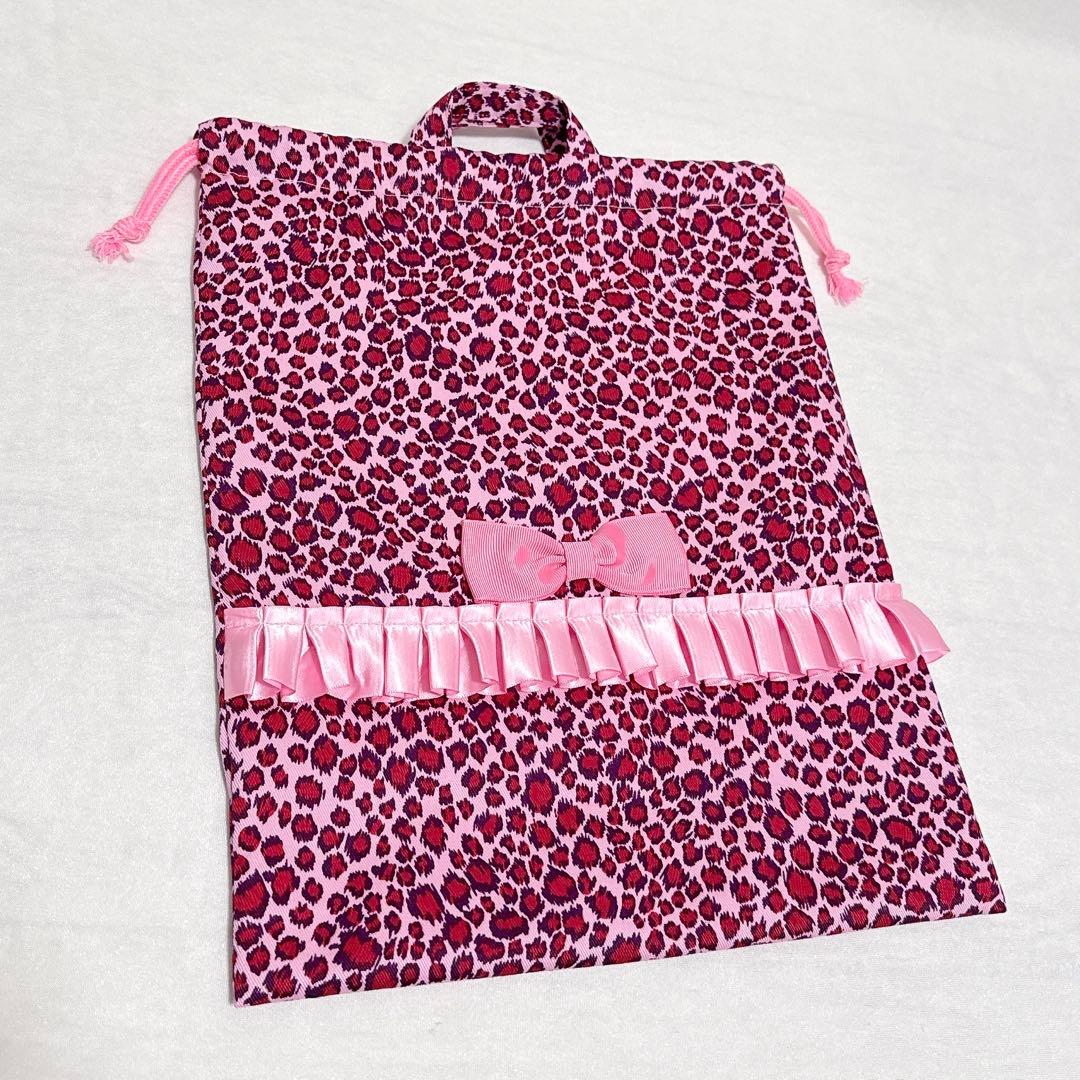 ピンク♡アニマル×ヒョウ柄　女の子　入園入学３点セット♡