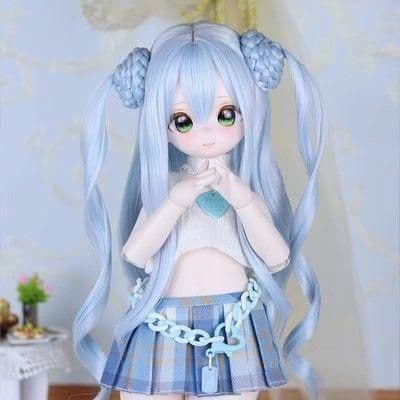 AX796 BJD 1/3 人形 ドール ウィッグ カツラ 耐熱 ハンドメイド