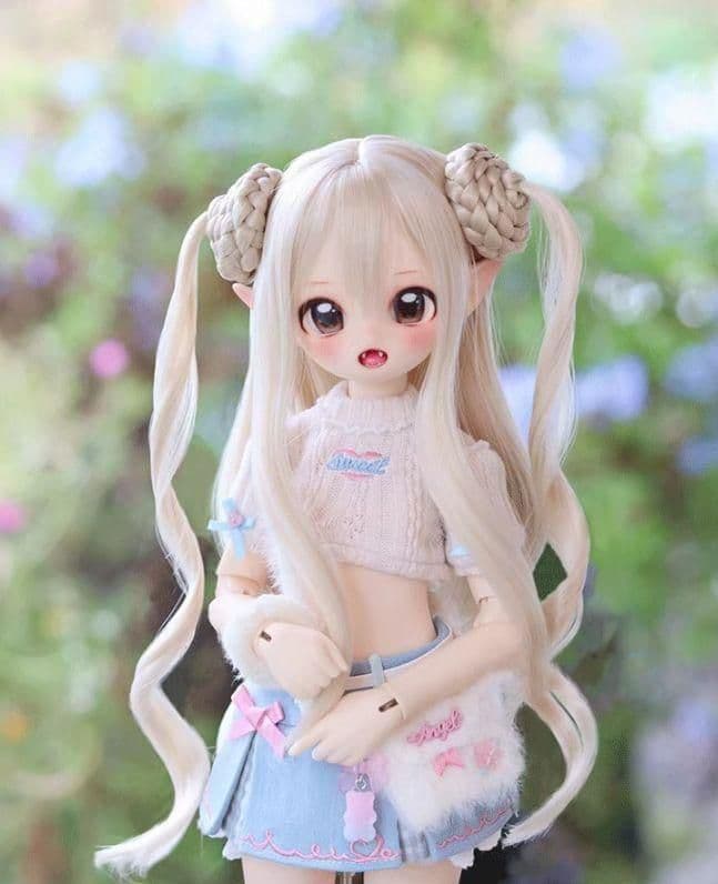 AX796 BJD 1/3 人形 ドール ウィッグ カツラ 耐熱 ハンドメイド