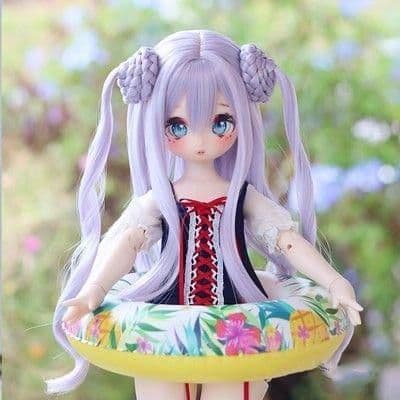 AX796 BJD 1/3 人形 ドール ウィッグ カツラ 耐熱 ハンドメイド