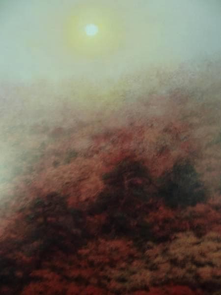 奥田 元栄、夕しじま、希少な画集より、新品額装付