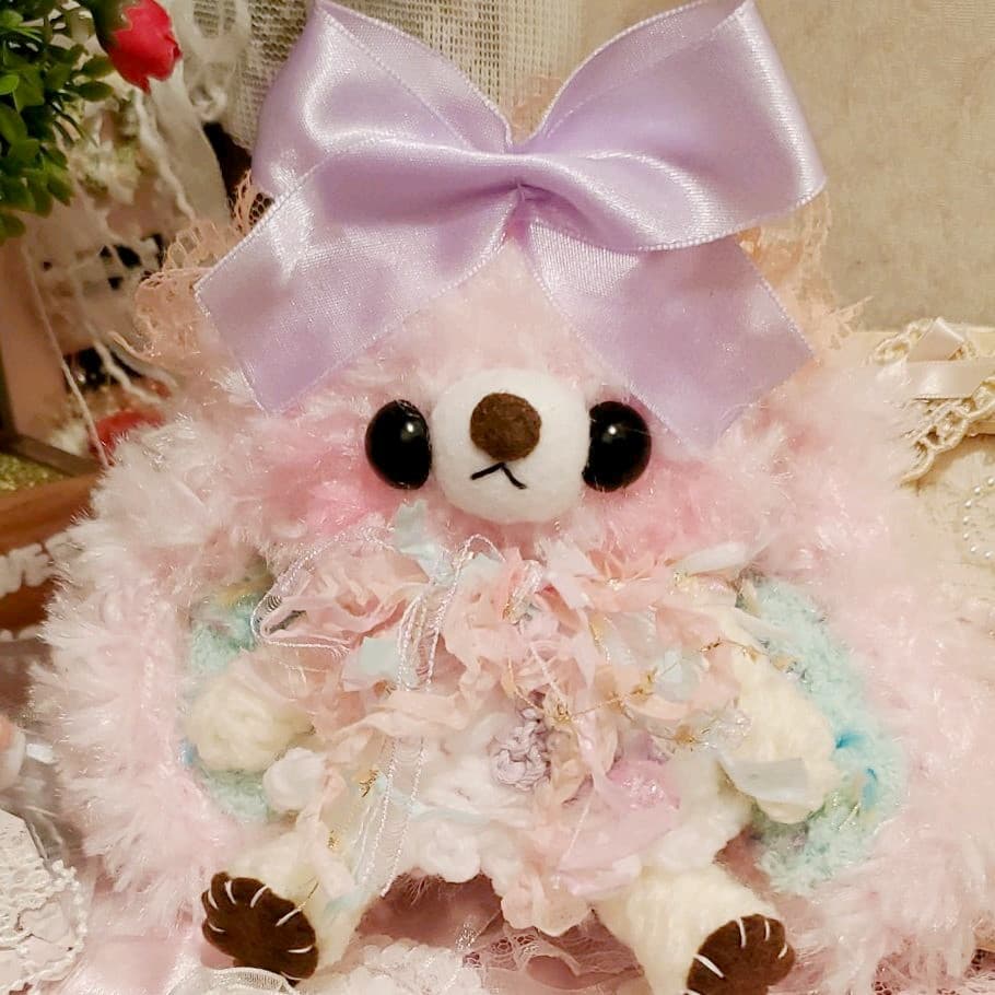 ☆編みぐるみ☆タレ耳超ロング☆お座りウサちゃん☆