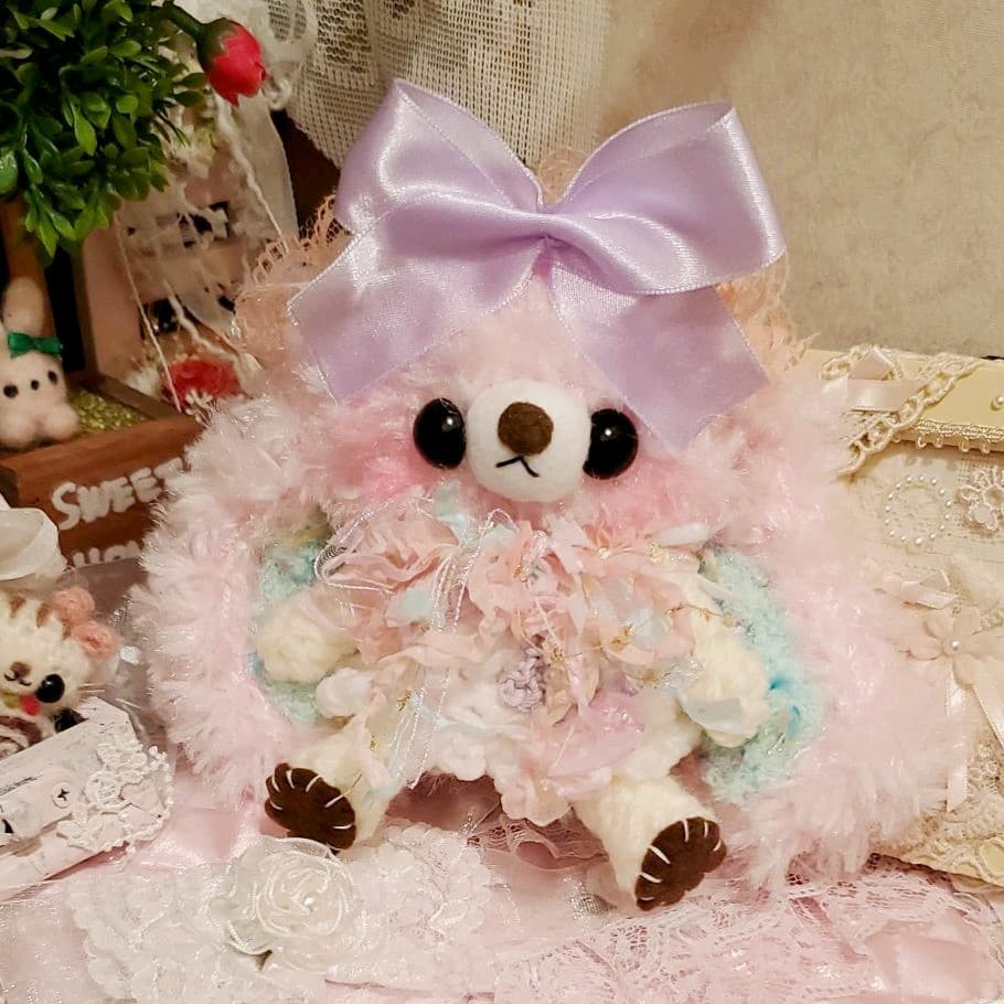 ☆編みぐるみ☆タレ耳超ロング☆お座りウサちゃん☆