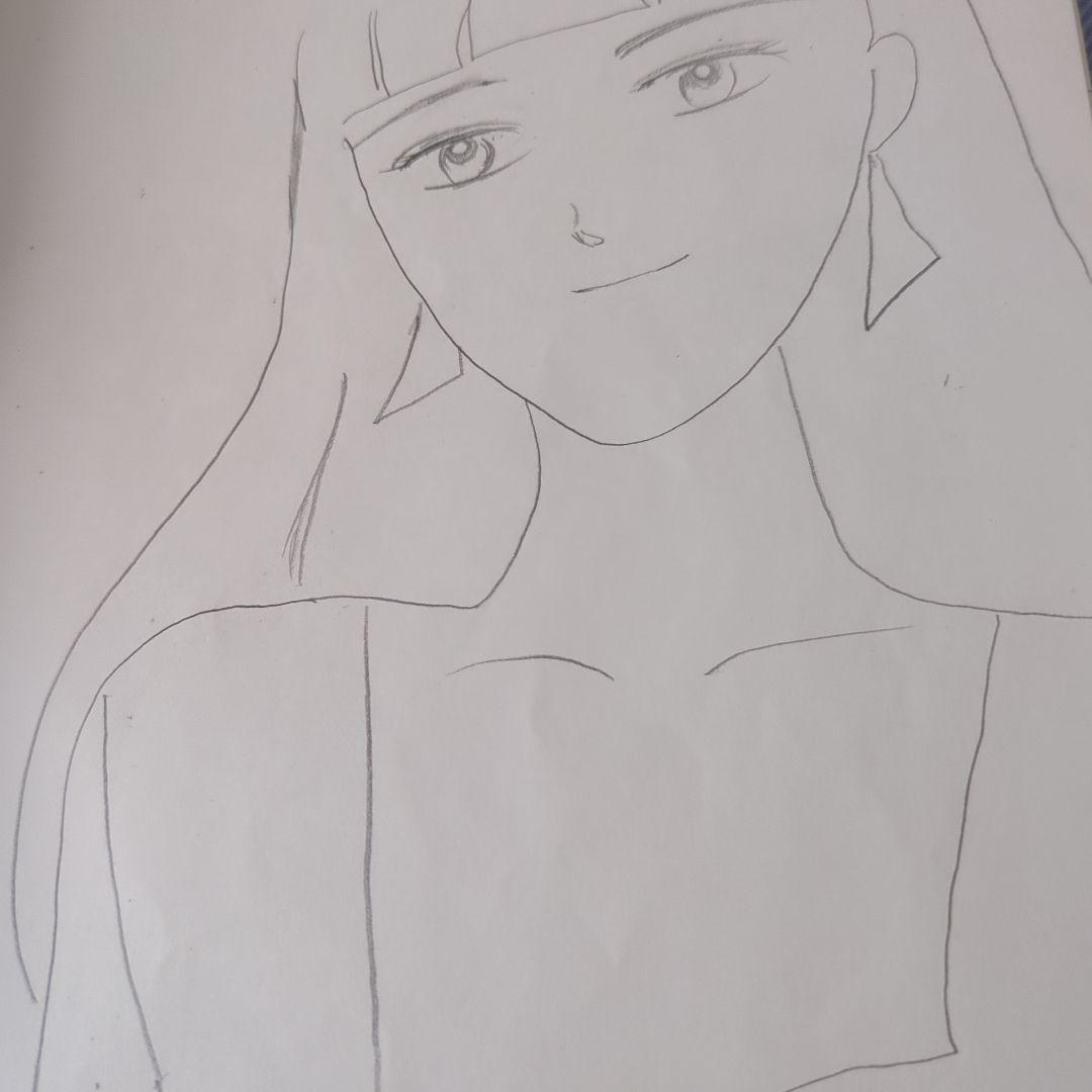 女性の肖像 イラスト A4サイズ