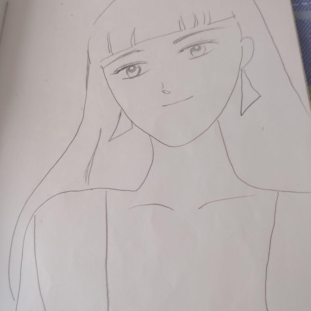 女性の肖像 イラスト A4サイズ