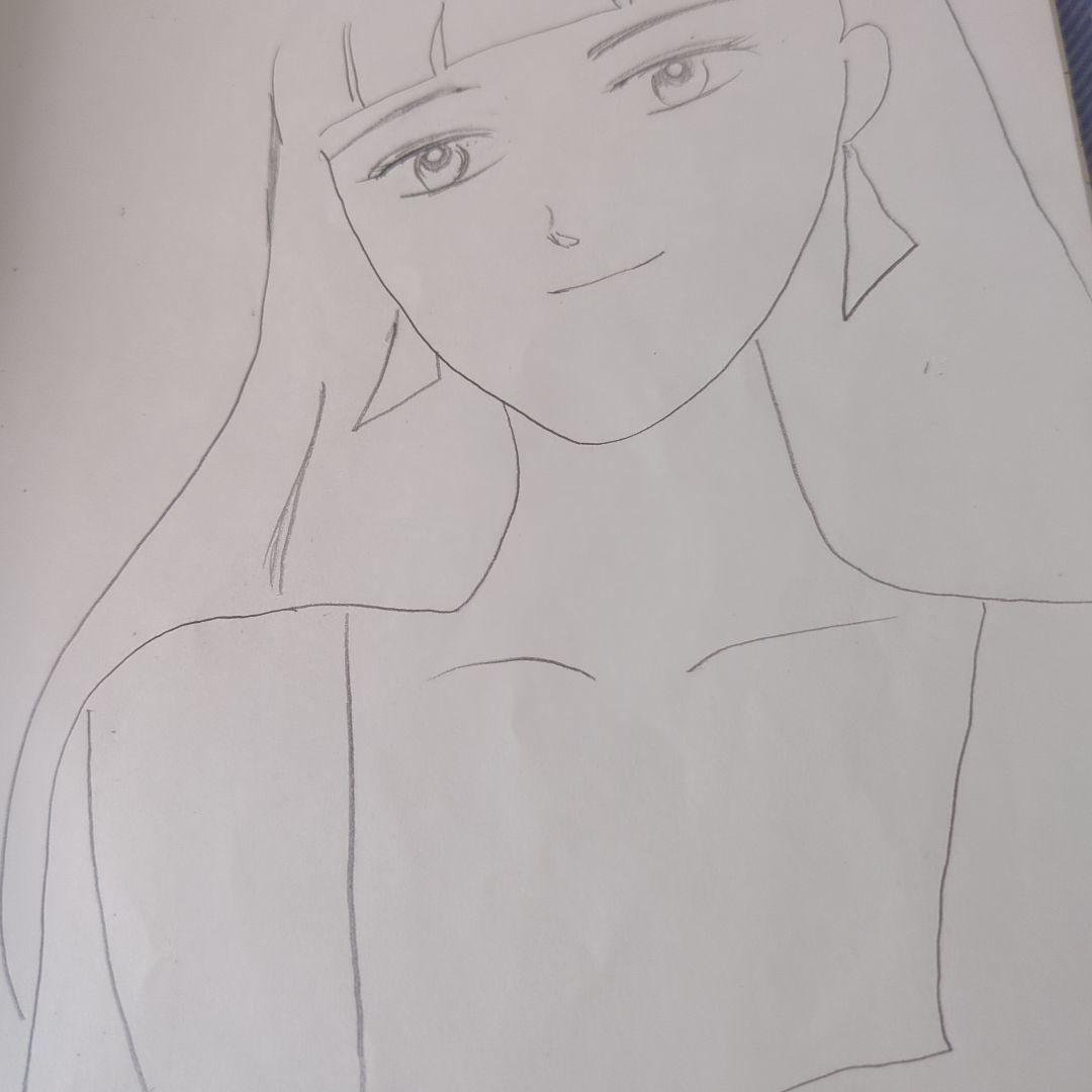 女性の肖像 イラスト A4サイズ