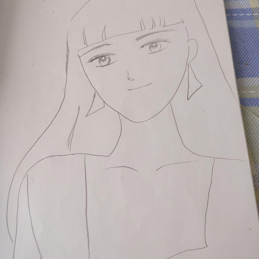 女性の肖像 イラスト A4サイズ