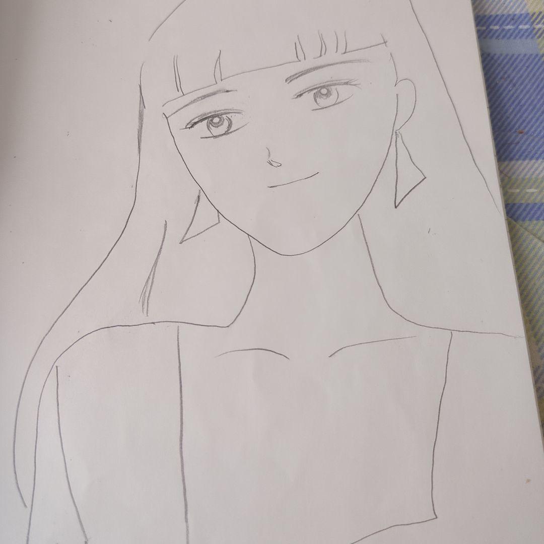 女性の肖像 イラスト A4サイズ