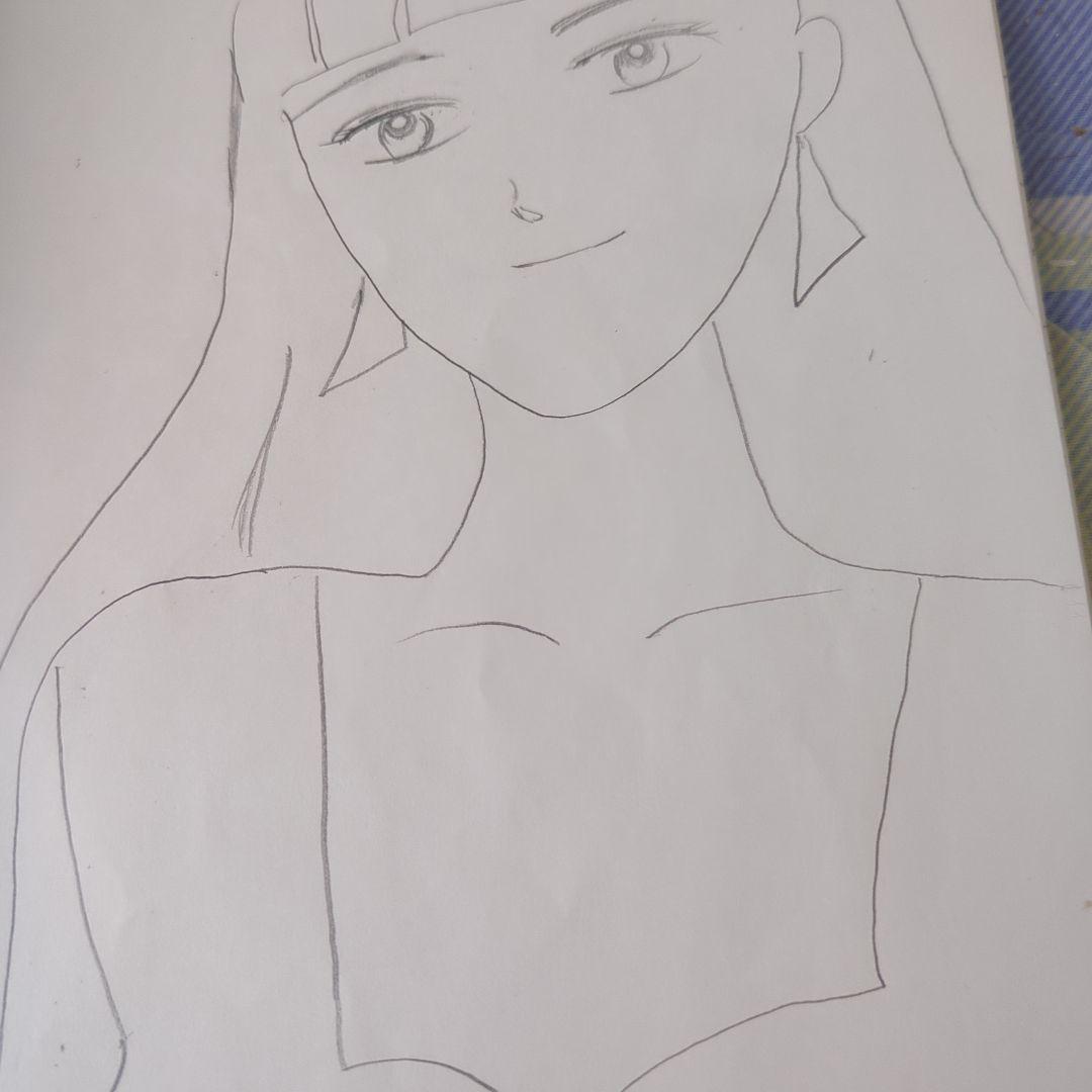 女性の肖像 イラスト A4サイズ