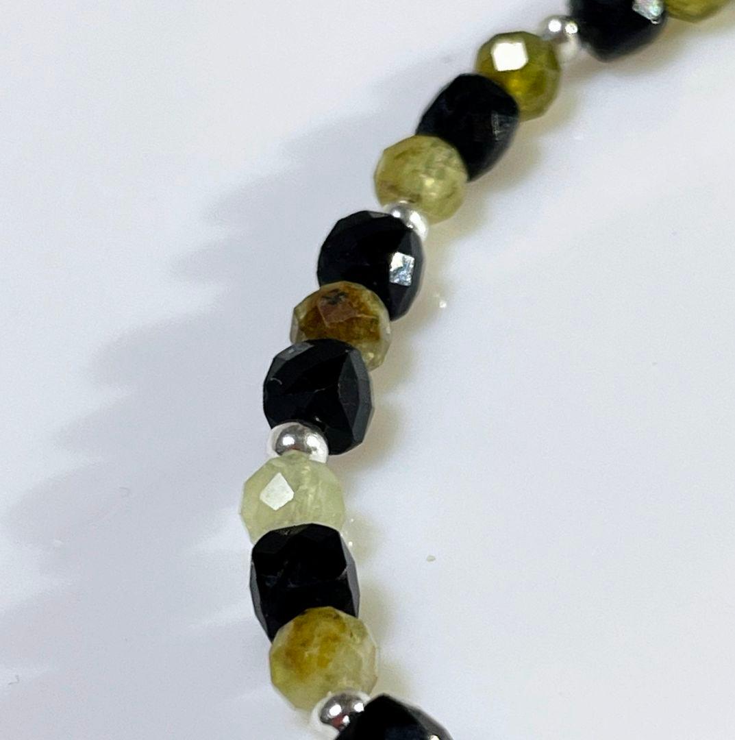 【虎牙天珠 古代紋様】稀少 アンデシン ツォボライト BLトルマリン レア物