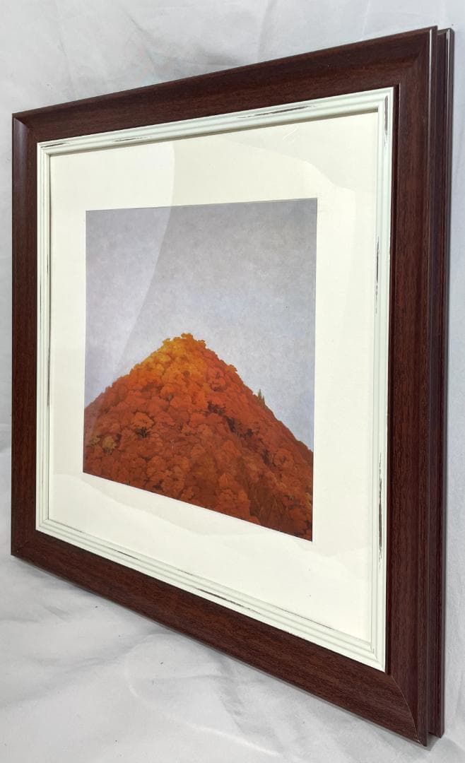 【新品】東山魁夷 『秋翳』複製画 　ポスター額付　風景画