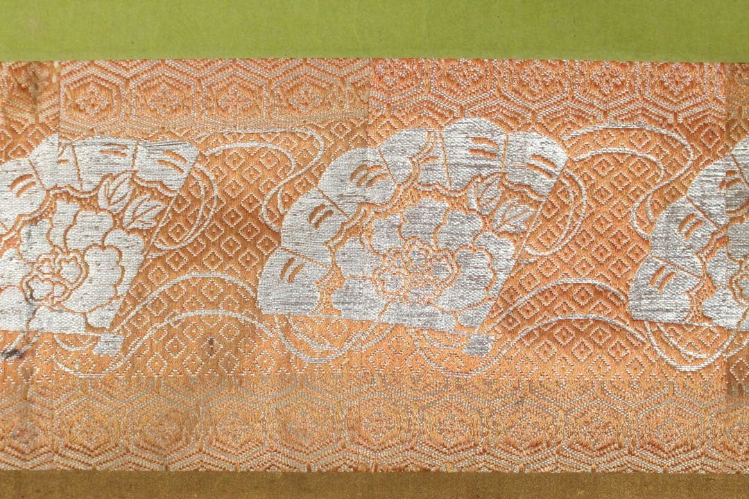 No5605 掛軸　作者不詳　在印　人物図　扇面　紙本着色　浮世絵　送料無料