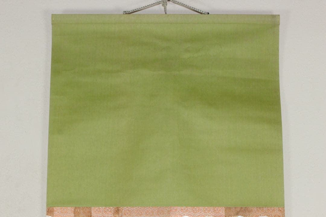 No5605 掛軸　作者不詳　在印　人物図　扇面　紙本着色　浮世絵　送料無料