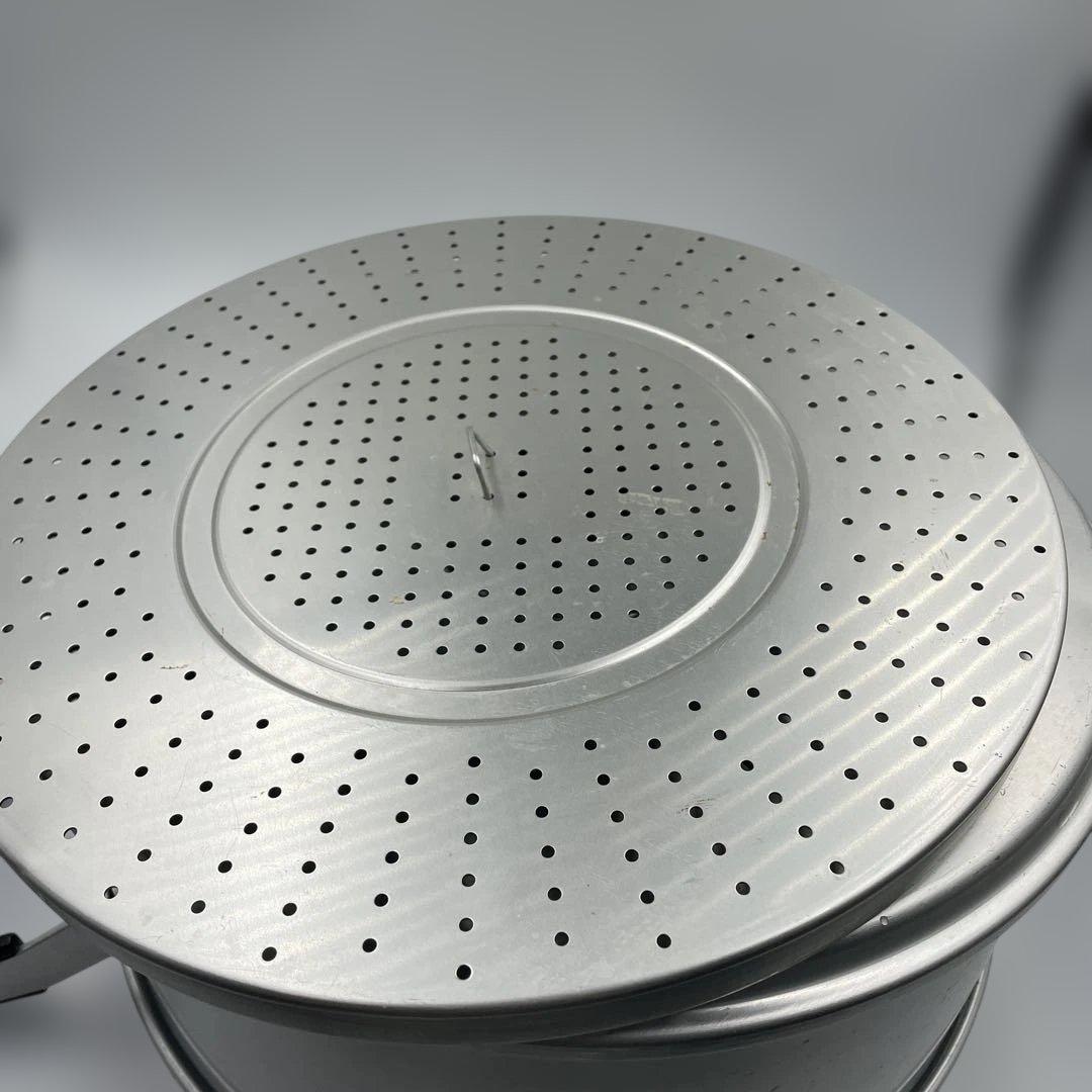 アカオアルミ スチームクッカー 33cm 3段 アルミ製せいろ