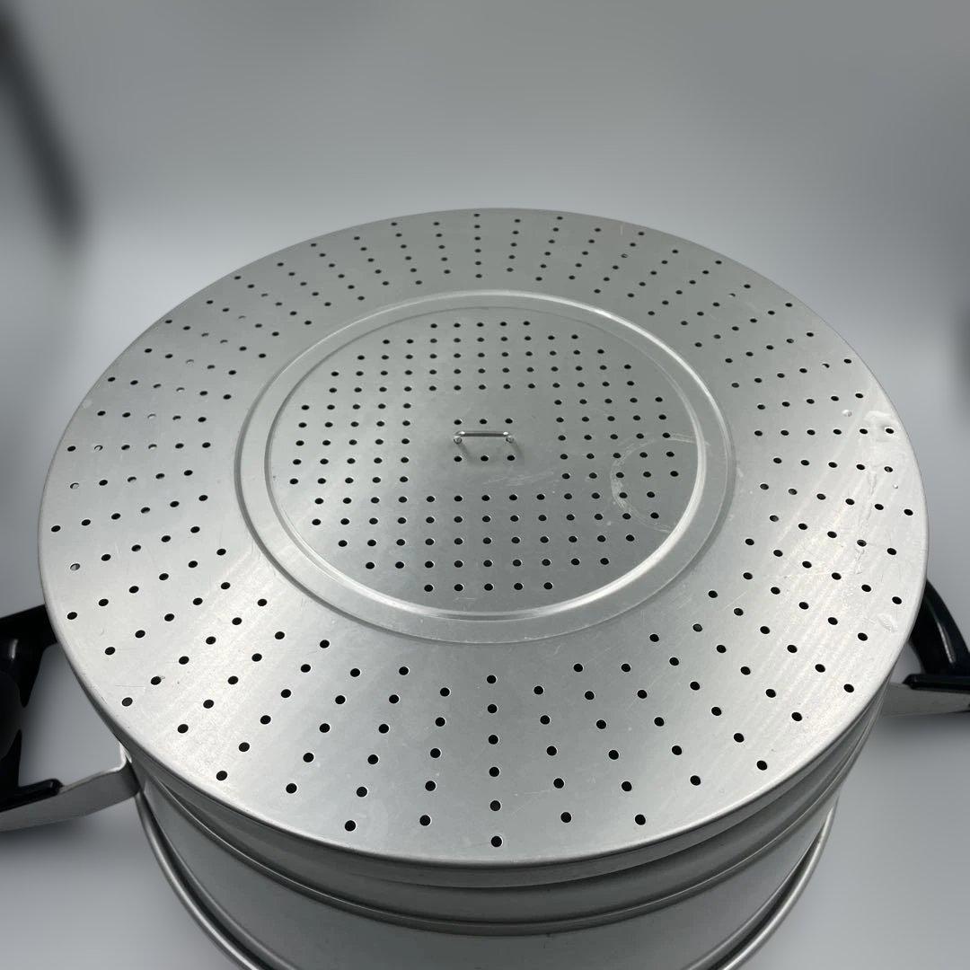 アカオアルミ スチームクッカー 33cm 3段 アルミ製せいろ