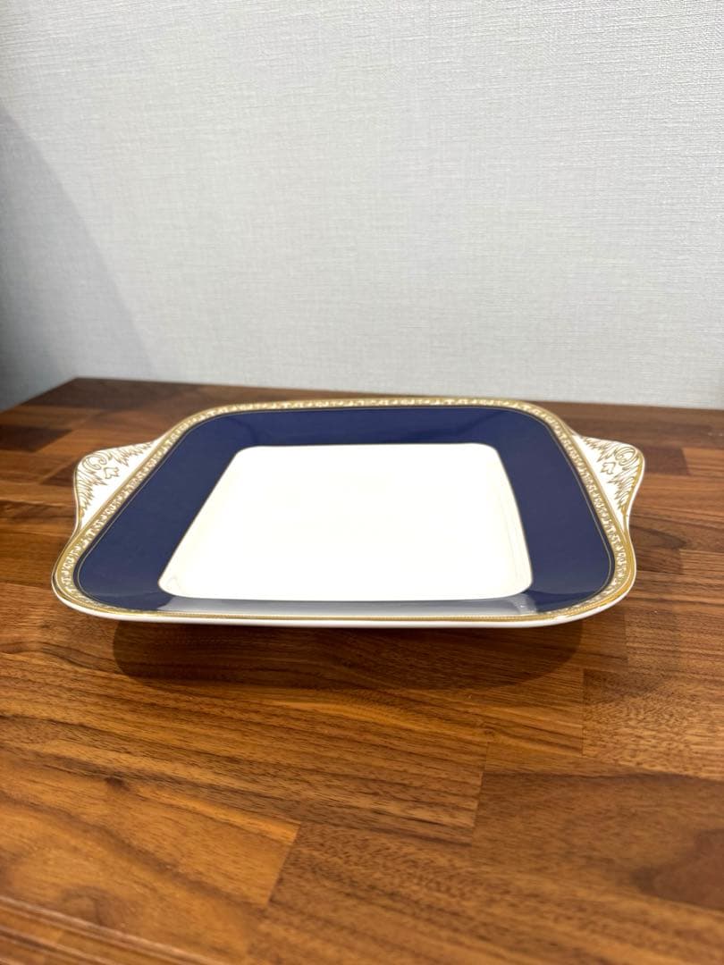 【美品】ウェッジウッド　ユーランダーパウダーブルー B&Bプレート