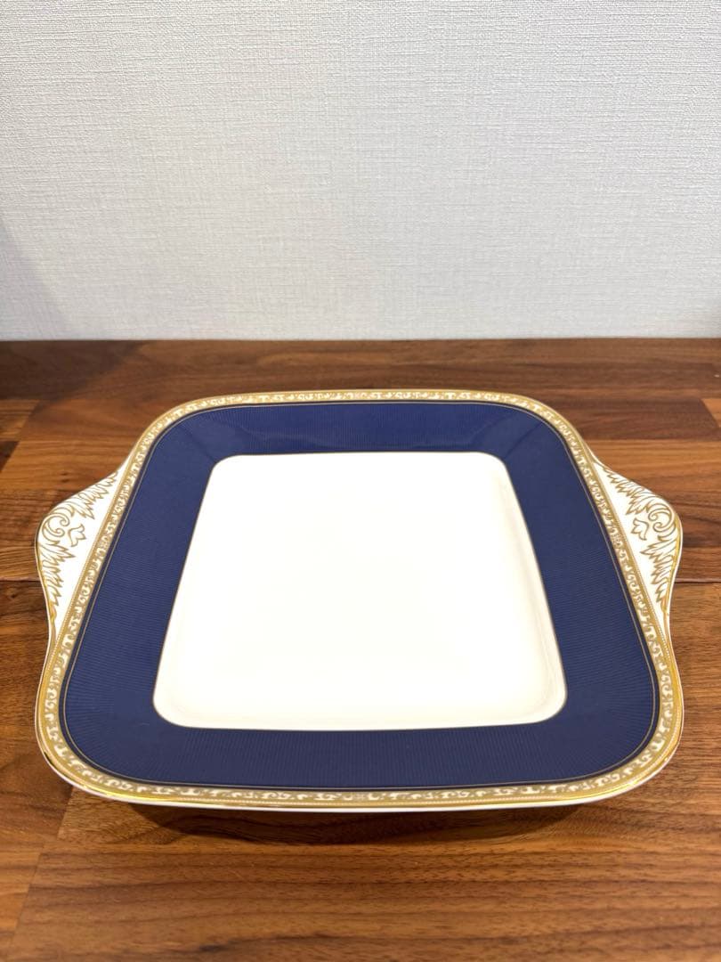 【美品】ウェッジウッド　ユーランダーパウダーブルー B&Bプレート