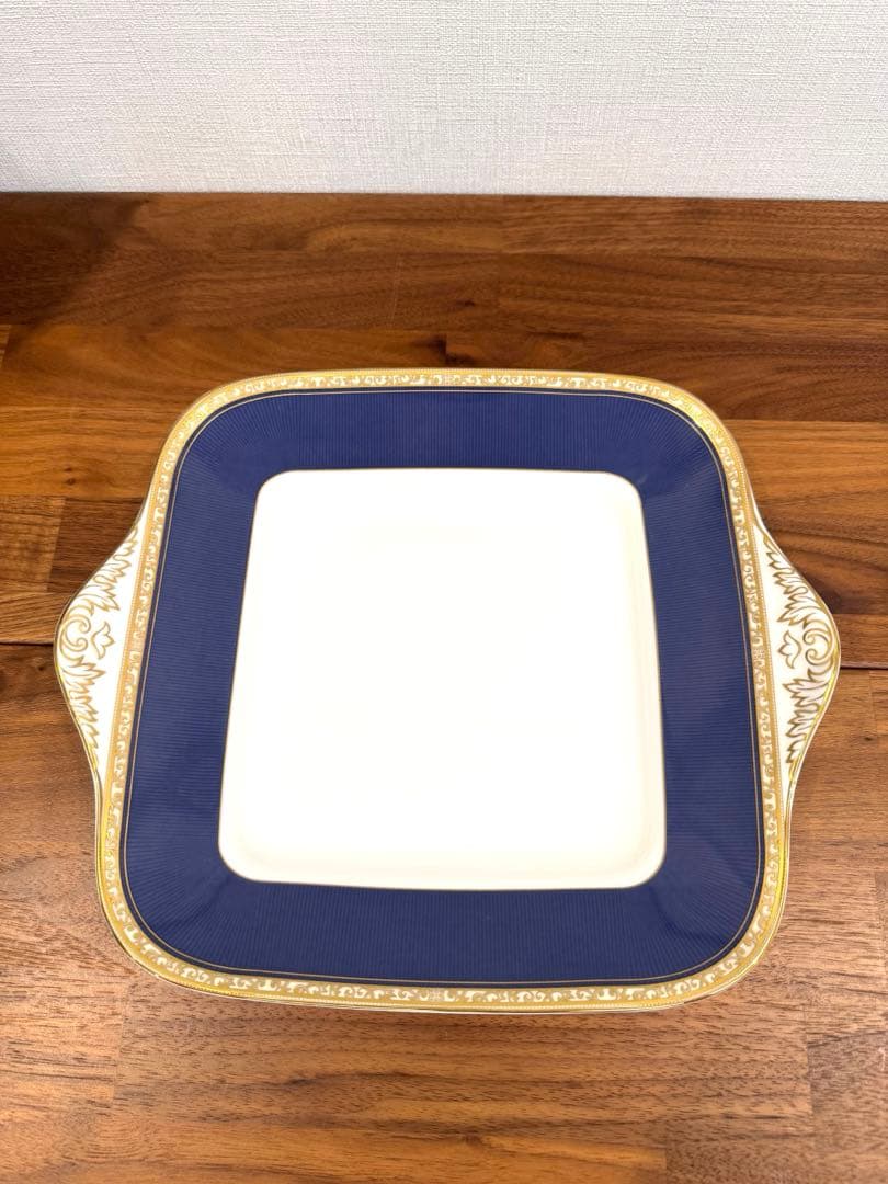 【美品】ウェッジウッド　ユーランダーパウダーブルー B&Bプレート