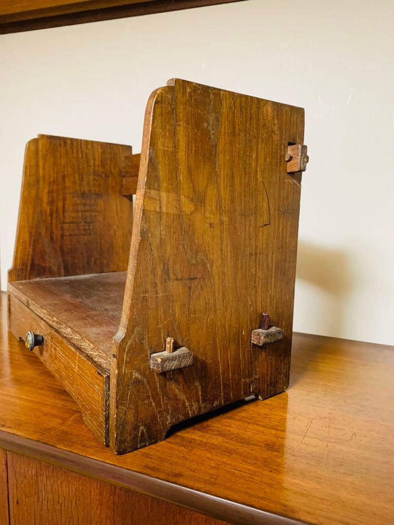 昭和レトロ アンティーク ブックシェルフ 本立て 本棚