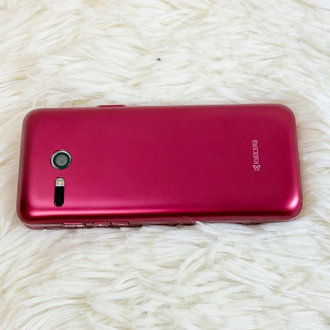 かんたんケータイ KYF43 ワインレッド