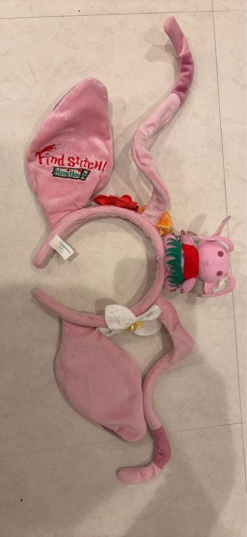ディズニー　スティッチ エンジェル　カチューシャ ピンク