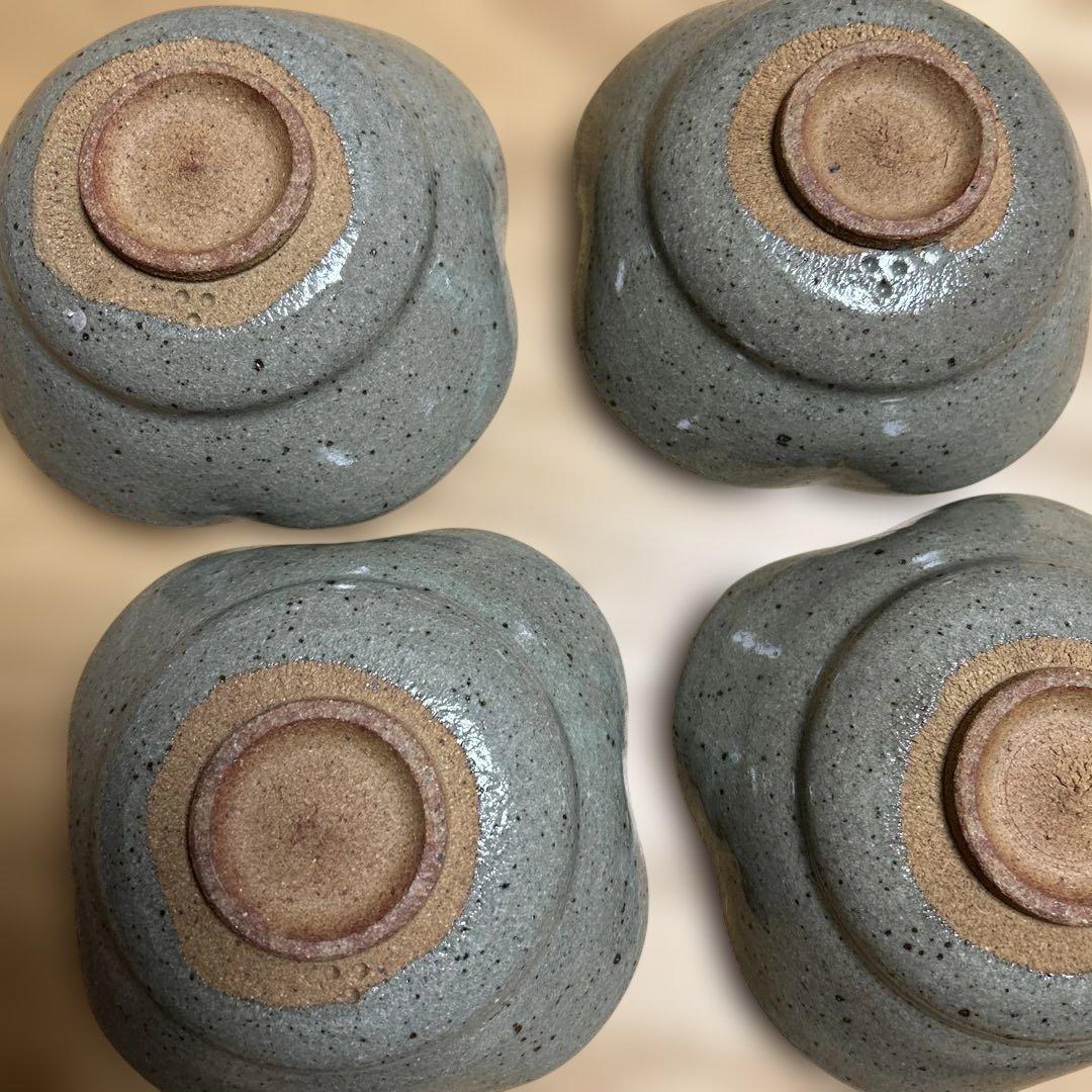 唐津焼　三玄窯　中里重利　絵唐津向付　4客　木箱付