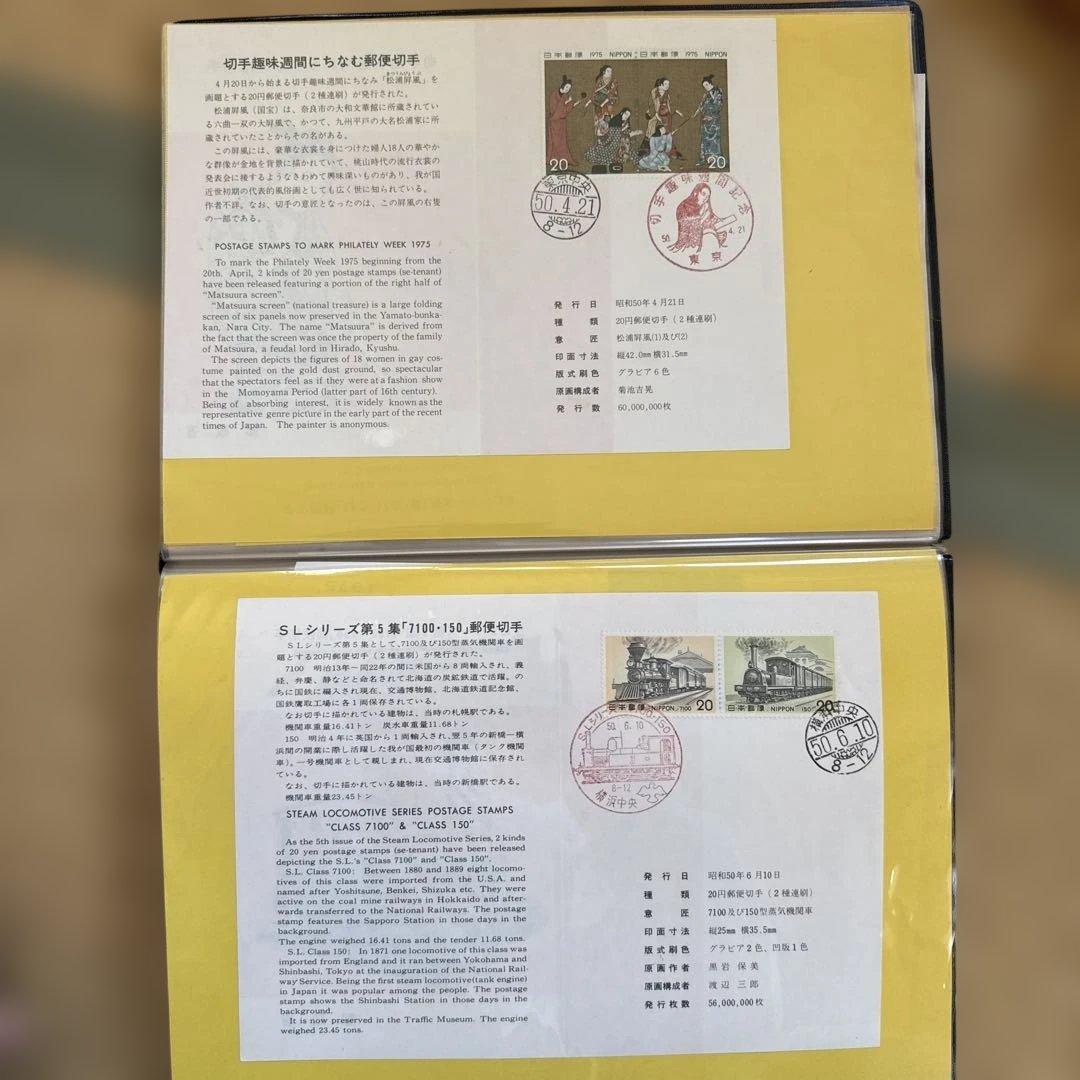 使用済み　記念切手ブック